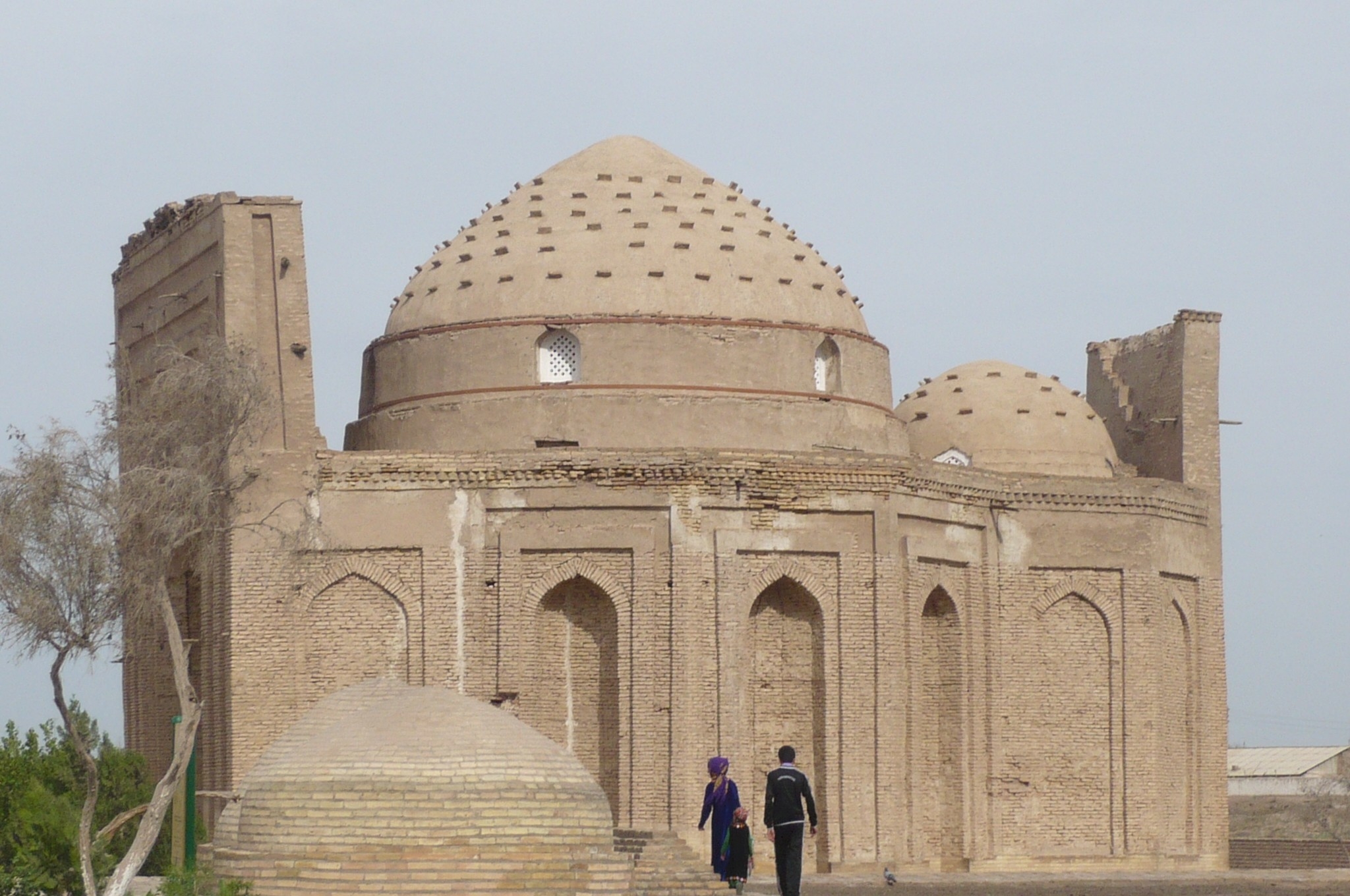 Exterior of the Mausoleum of Najm al-Din Kubra at Kunya-Urgench